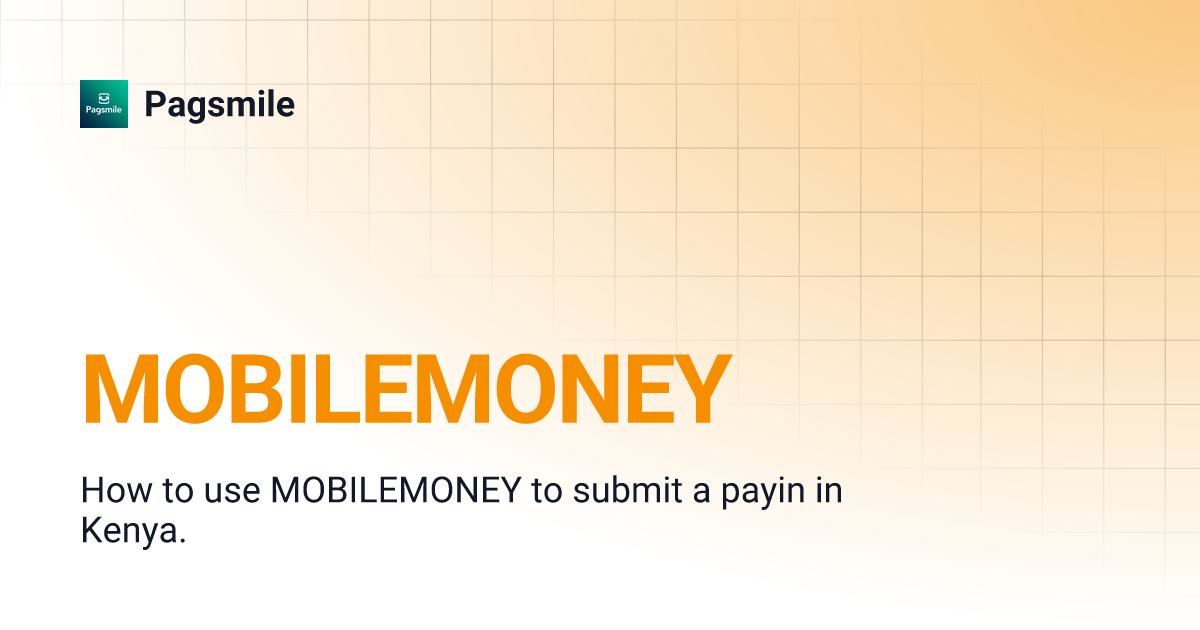 MOBILEMONEY | Pagsmile